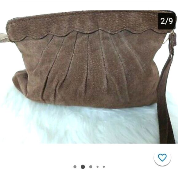 BAZAAR VINTAGE   Genuine Pig‎ Skin  Suede - Picture 12 of 16